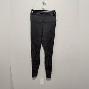 White House Black Market Dark Gray Ultra Suede Runway Leggings Size 2